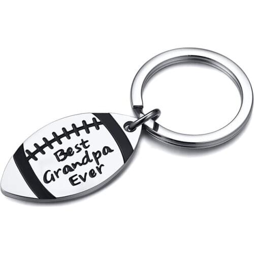 Stainless Steel Tag Dads grandpa Corkscrew Keychain Women Men KeyRing Combination Tool Portable Boyfriend Husband Key Chain