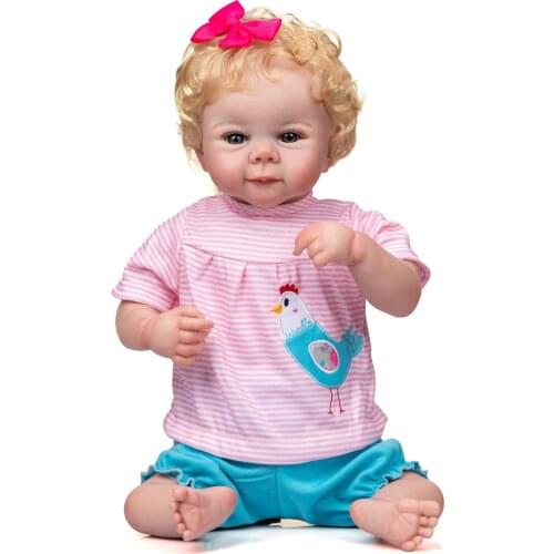 NPK 48CM Reborn Baby Gril Doll Julieta Newborn Size Hand-made Doll with 3D Skin Tone Visable Veins Collectible Artdoll