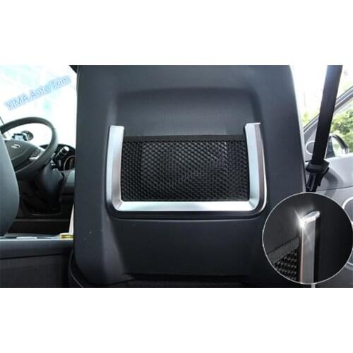 Lapetus Rear Seat Storage Bag Net Cover High Quality Trim 2 Pcs For Land Rover Discovery Sport 2015 2016 2017 2018 2019 / ABS