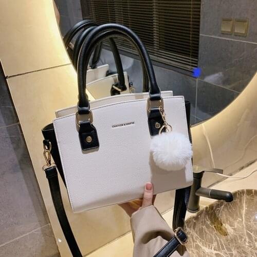 Hot Sale Ladies Handbags 2021Autumn and Winter New Womens Bags European and American Fashion Simple Plush Pendant Messenger Bag