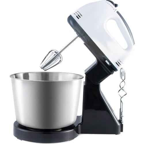 Multi-use Mixer Electric Food Egg Hand Mixer Cake Dough Stand Blender Bowl Beater 7 Speed Mixing Kitchen Egg Tools E2S