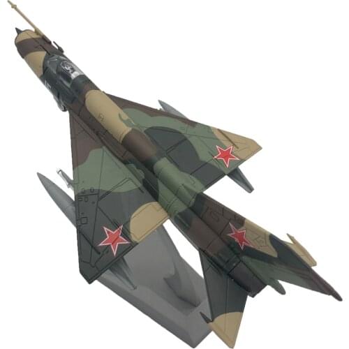 1:100 MIG-21 Fighter Aircraft Army Model & Dispaly Stand Room Decor 21x10cm