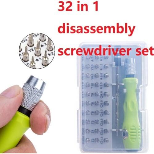 32 in 1 Precision Screwdriver Set Magnetic Screwdriver Set Phone Mobile iPad Camera Maintenance Tool Phillips Slotted Torx Hex T