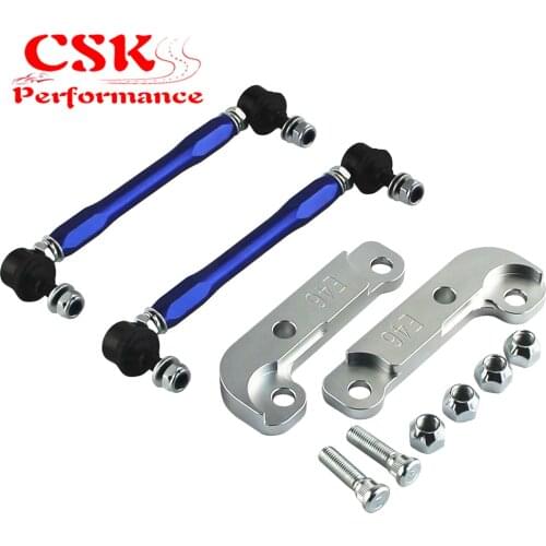 Tuning Drift turn angles 25%-30% + Sway Bar Drop Links Kit Fits For BMW E46 98-06 Black/Red/Blue/Silver