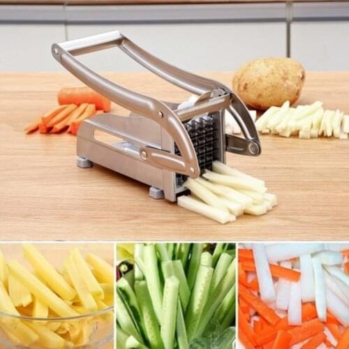 Stainless Steel French Fry Cutter Potato Vegetable Slicer Chopper Dicer