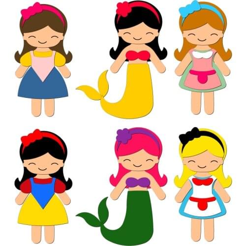 New princess, Wooden Die Scrapbooking C2882 Cutting Dies Multiple Sizes Compatible With Most Die Cutting Machines