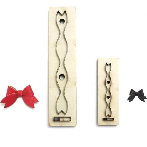 Bow-knot Wooden Die Cutting Leather Mold Cutting Steel Punch DIY Making Craft for Satchel Strap Replacement Fabric Aceessory S-L