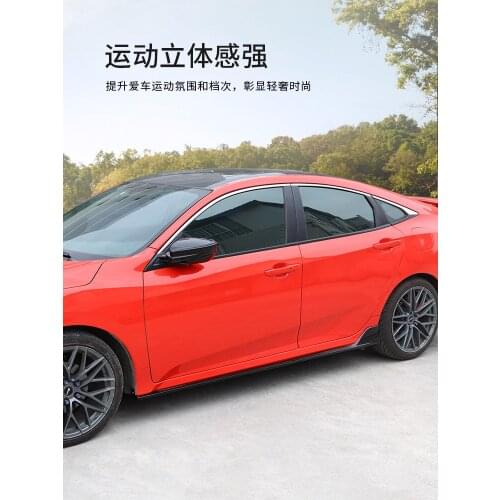 Applicable to Modification Skirt 10th Generation Civic. the 16-20 Honda Civic Side Bag Anti Scratch
