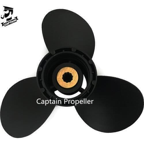 9.9HP 15HP 9 1/4x9 Propeller Fit Suzuki Outboard Engines DF9.9A DF8A DF15 DF9.9 Aluminum 10 Tooth Spline RH 58100-94J00-019