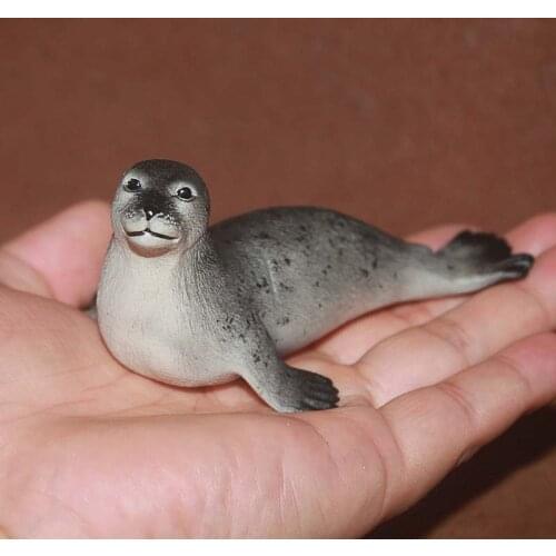 Pvc figure Simulation of marine animals Scenery model ornaments Seals