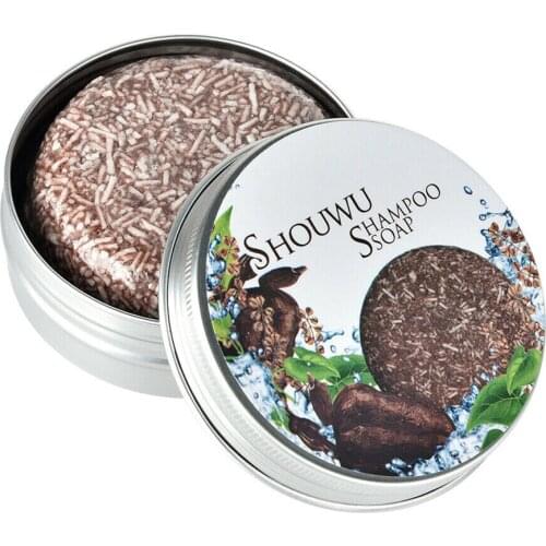 Grey Reverse Shampoo Bar Polygonum Multiflorum Essence Hair Darkening Shampoo Soap SMJGood