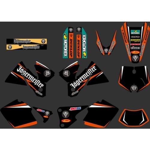 0263 NEW TEAM GRAPHICS WITH MATCHING BACKGROUNDS FIT FOR EXC 125 200 250 300 380 400 1998 1999 2000 FULL SIZE MODELS