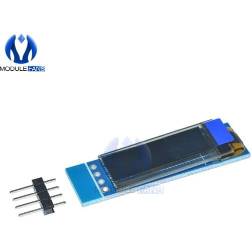 10PCS 0.91 Inch 128x32 IIC I2C Blue OLED LCD Display DIY Module SSD1306 Driver IC DC 3.3V 5V Module For Arduino PIC