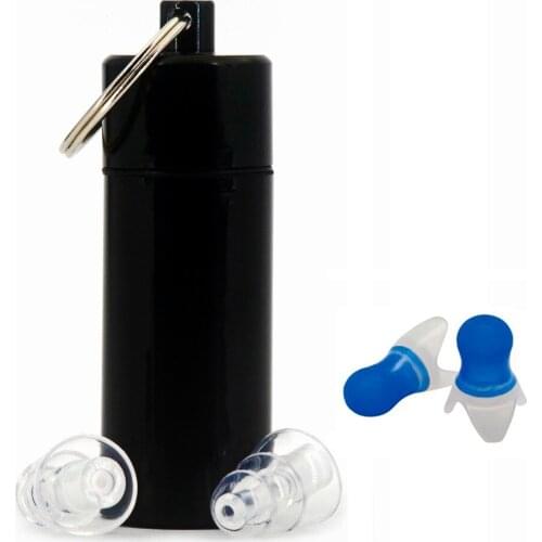 2 pairs High Fidelity Ear Plug Silicone Ear Plugs For Sleeping Anti Noise Earplugs Motorcycle Drummer Concerts Reusable Earmuffs