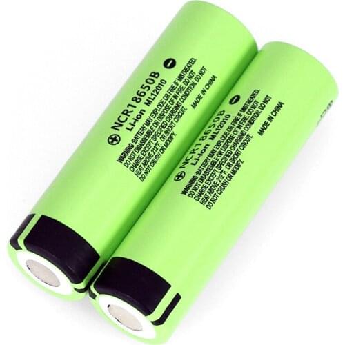 2 pcs .. 100% new and original for 18650 3.7V 3400 mAh battery Lthium NCR18650B industrial equipment used