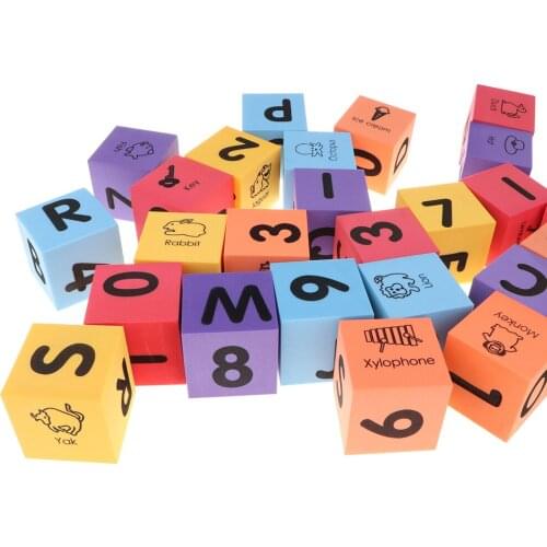 30Pcs Letter Building Block EVA Foam for Ealy Number Alphabet Cognition Toys