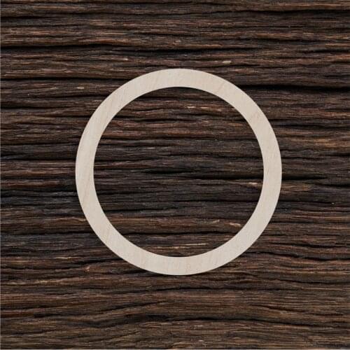 50pcs 10cm Wooden Ring Shape For Crafts laser cut wood circle ring