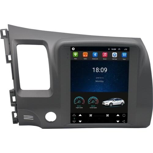 Tesla Style 2Din Android Car Radio Multimedia Player For Honda Civic 2006-2011 Navigation GPS Dvd Player Autoradio Stereo