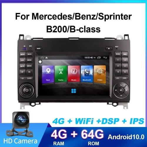 For Mercedes-Benz B200 Andriod 10.0-Car Multimedia GPS WIFI Bluetooth Player On-board display Car MP3 MP4 radio Navigation