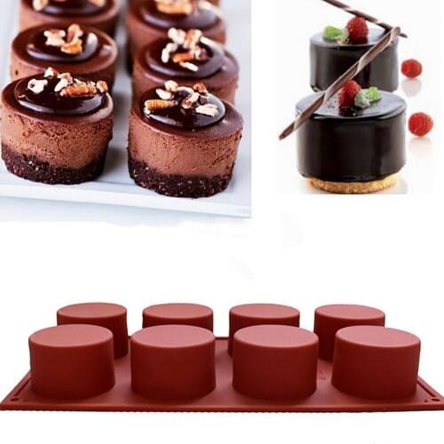 Cake Mold Soap Mold Round Flexible Silicone Cookie Mould Candy Chocolate Mould Wedding Jelly Cany Ice Mold Bake Ware Baking Tool