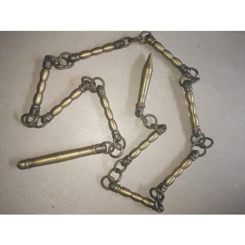 Colección de látigo y artesanías de colección de bronce antiguo