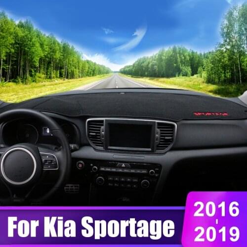 For Kia Sportage 4 QL 2016 2017 2018 2019 2020 Car Dashboard Cover Avoid Light Pad Instrument Platform Desk Mat Accessories