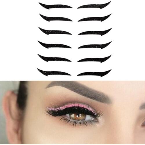 Lazy Useful Reusable Eyeliner Stickers Eyelid Line Stick Eye Makeup Cat Makeup Double Eyelid Sticker Eyeliner Sticker