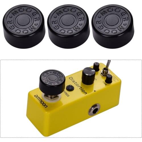 Mooer 3pcs Footswitch Topper Protector ABS Bumpers for Guitar Effect Pedal Black guitar pedal guitar accessories pedal guitar
