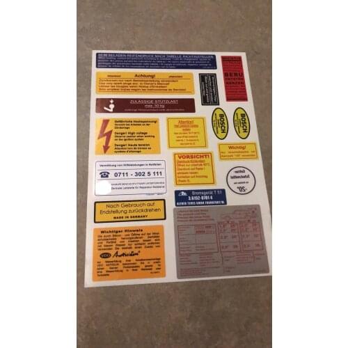 VolMarkt W114 W115 200 230 230.4 200d 230d 250d 280 Sticker set Star Emblem for Mercedes