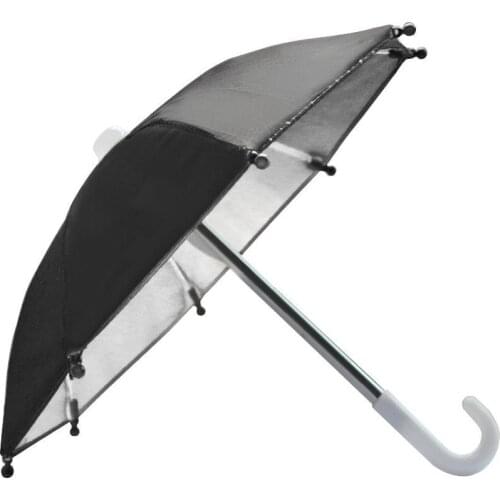 New Mini Umbrella Toy Bicycle Phone Holder Sunshade Umbrella Decoration Accessories Polyester For Children Play Mini Umbrella