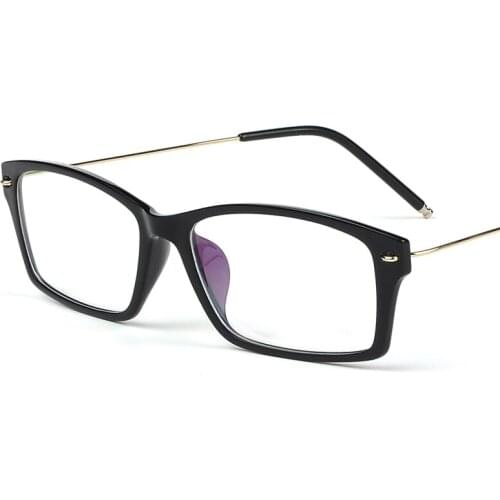 XINZE 2017 Pure Titanium Eyeglasses Girl Men Full Rim Optical Frame Prescription Spectacle Square Myopia Eye Glasses 9006