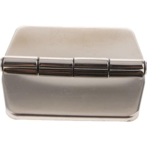 Marine Grade Stainless Steel Strap Hinge 3.0 x 3.0 inch, Door Hinge with Cover, Heavy Duty