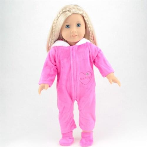 Pink/Blue/Rose Pink Cute Cat Unicorn Pajamas Fit For 17Inches Zapf Baby Born Doll 43cm Born Babies Doll Clothes Accessories