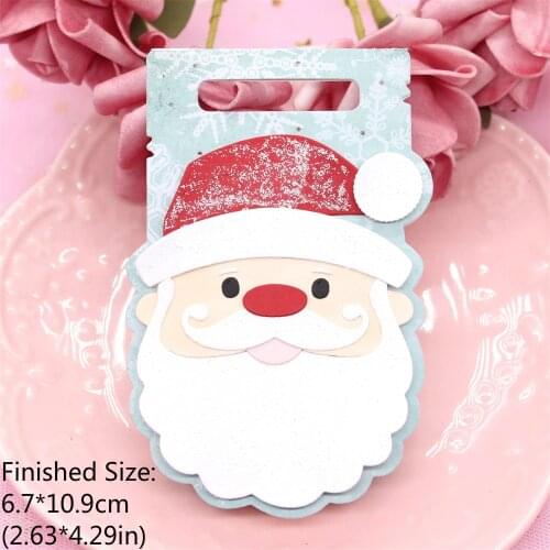 KSCRAFT Christmas Santa Bag Topper Metal Cutting Dies Stencils for DIY Scrapbooking Decorative Embossing DIY Paper Cards