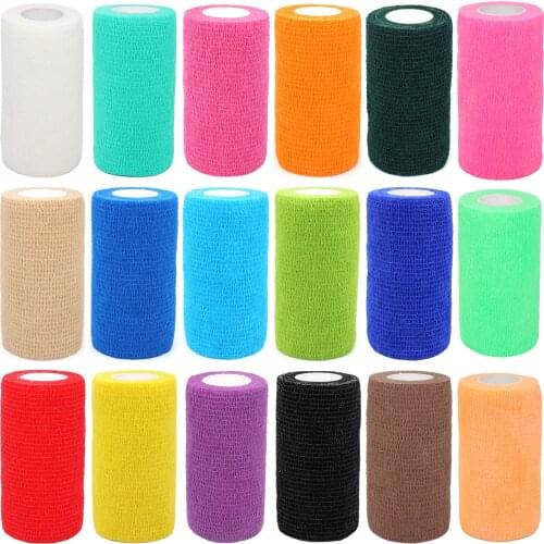 4 Inch 18 Rolls Self Adherent Wrap 4 Inch Self Adhesive Bandages Wrap Tape Stretch Bandage Self Stick Bandage Wraps