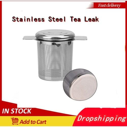 Tea Infuser with Lid Stainless Steel Fine Mesh Coffee Filter Teapot Cup Hanging Loose Leaf Tea Strainer kitchen accessories 1pcs
