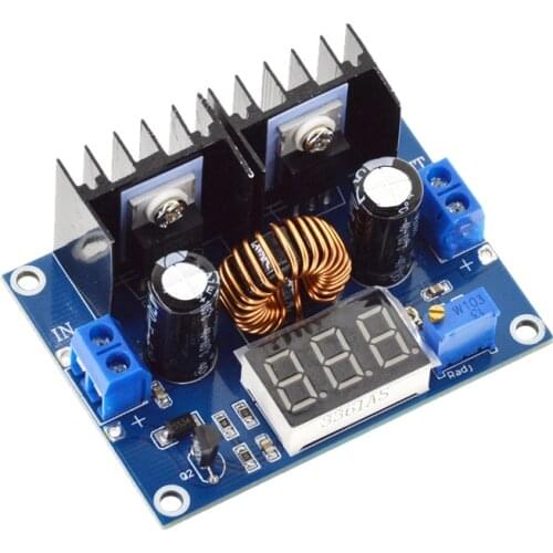 LED Voltmeter PWM Adjustable 4-36V To 1.25-36V Step-Down Board Module XL4016 8A 200W DC-DC Power drop Module