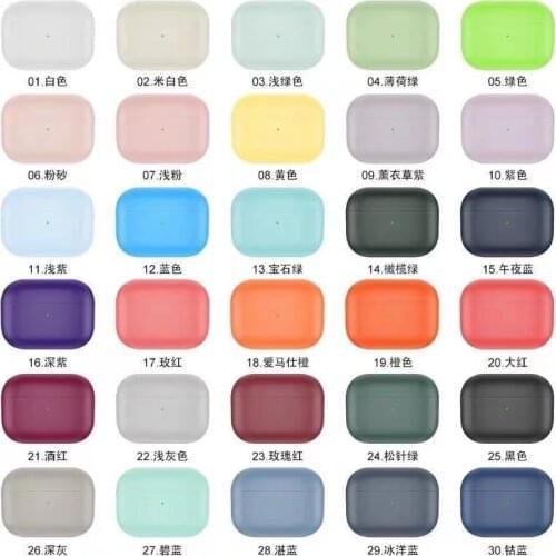 Ultra-thin solid color For Apple Airpods pro3 Protective Case Bluetooth Wireless Earphone Cover Charging Box Bags