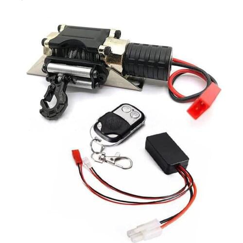 Universal Winch Traction with Controller for 1/10 Axial SCX10 90046 TRX4 Defender Redcat RC Car Parts Accessories