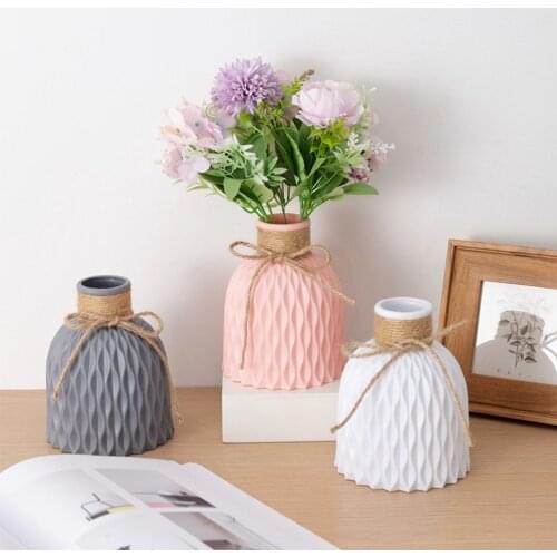 New Flower Vase Home Flower Arrangement Living Room Plastic Nordic Style Ornament Home Decor Highlighting The Beauty