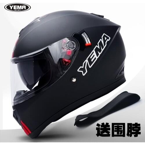 YEMA black Dual Sport Off Road Motorcycle helmet Dirt Bike ATV D.O.T certified full face casco for moto sport