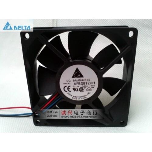 For delta AFB0812HH 8025 12V 0.3A ROO server fans