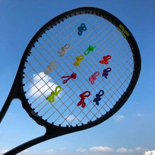 Powerti 100pcs/lot Tennis Racket Vibration Dampeners Good Ball Saver Tape Sport Practice Accessories for Tennis Practice Damper