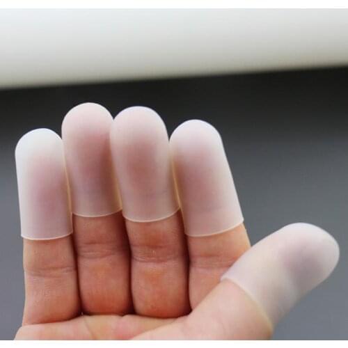 5pcs/1 set Silicone Finger Protector Sleeve Cover Anti-cut Heat Resistant Finger Sleeves Great Cooking Kitchen Tools