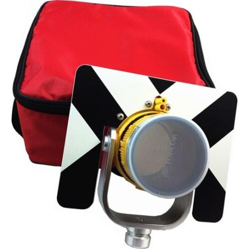 Yellow Single Prism for TOPCON Total Stations 0mm Offset With Bag