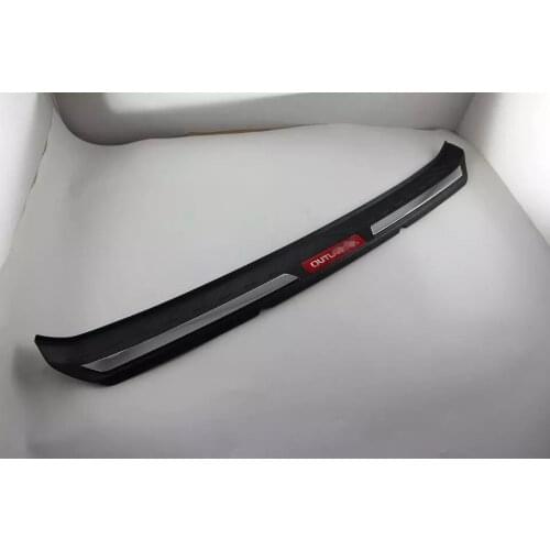 1 Set Luxurious Stainless Steel Car Rearguards Trunk Outer Rear Tail Box Bumper Pedal Plate Panel For Mitsubishi Outlander 2016