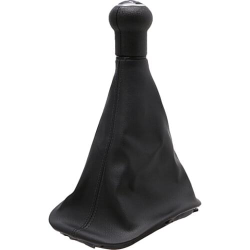 5 Speed Gear Shift Knob Gaitor Boot PU Leather
