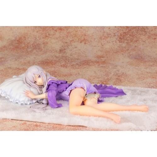 Anime Re:Life in a different world from zero Rem Emilia Sleep Sharing 1/7 Scale PVC Action Figure Collectible Model Toys Doll