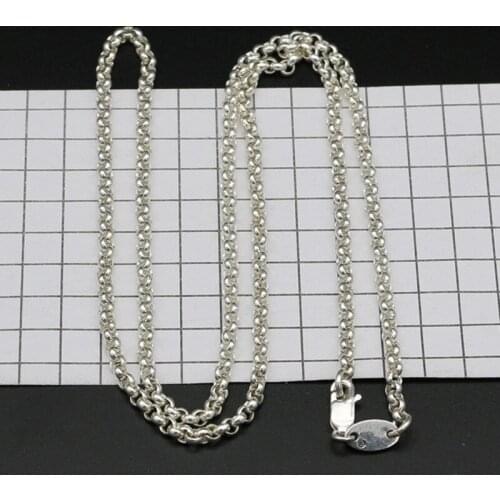 BOCAI new real solid s925 sterling silver Woman necklace fashion sweater chain retro personality trendy Man necklace
