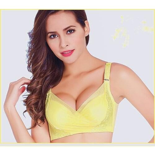 Small Chest Nemesis There Gully Thickening Thick 6cm Modern Push Up Bra Sexy Small Womens Deep V-neck Adjustable Underwear